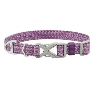Frisco Outdoor Heathered Nylon Collar, Purple, M - Neck: 14-20-in, Width: 3/4-in